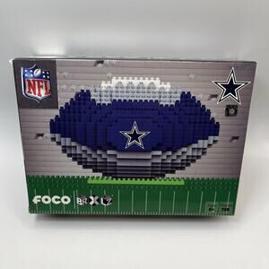 FOCO BRXLZ Dallas Cowboys NFL Football 3-D Construction 728 Piece Block Set NEW